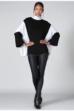 Quincey-Triko Tunik (SİYAH GRİ / 38)