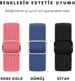 Quse Örgü Kordon, Apple Watch Series 11,10,9,8,7,6,5,3,SE,SE2,SE3 ile Uyumlu, Ayarlanabilir, 42mm/41mm/40mm/38mm ve 46mm/45mm/44mm/49mm