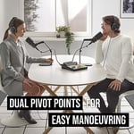RØDE DS2 mikrofonlar, kameralar, akıllı telefonlar, aydınlatma ve diğer aksesuarlar için (900 g'a kadar)