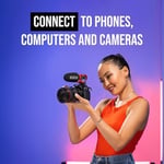 RØDE VideoMic GO II Ultra kompakt Kamera Üstü Av Tüfeği Mikrofonu Film Yapımı, İçerik Oluşturma, Podcasting ve Video Görüşmeleri için 3,5 mm ve USB Çıkışları