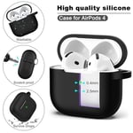 R-fun AirPods 4 için Temizleyici Kitli Kılıf, AirPods için Anahtarlıklı Tam Koruyucu Yumuşak Cilt Silikon Kapak 4 Nesil Kılıf Erkekler Kadınlar için, Apple AirPods 4. Genaration kılıf 2024 ile uyumlu