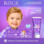 R.O.C.S. Kids 4-7 Yaş Florürsüz Diş Macunu Balon Sakızı Tadında