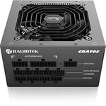 RAIJINTEK CRATOS 1000 Siyah, 80PLUS Altın, ATX, 1000W, Tam Modüler Güç Kaynağı, 5 Yıl Garanti (0R30B00005)
