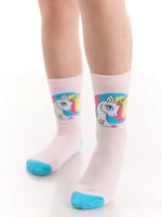 Rainbow Star Kız Çocuk 2li Soket Çorap Takım - Seçenekler: 4-5Y, 8-9Y