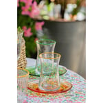 Rakle Botanical 12 Parça 4 Kişilik Seramik Pasta Tabağı Seti 20 Cm / Çay Seti 170 Cc