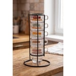 Rakle Espresso Week 5'li Stackable Kahve Fincanı Seti 120 Cc