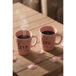 Rakle Love 2'li Kupa Seti Pembe 380 Cc