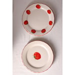Rakle Pomodoro Stoneware 4'lü Pasta Tabağı Seti 21 Cm