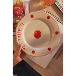 Rakle Pomodoro Stoneware 4'lü Servis Tabağı Seti 28 Cm