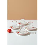 Rakle x Bengi Kurtcebe Pomodoro Stoneware 8 Parça Çay Seti 140 cc