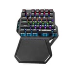 Rampage KB-R77 PALM USB Rainbow Backlight Outemu Blue Switch Mekanik 36 Tuşlu Mini Gaming Oyuncu Klavyesi