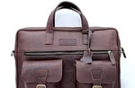 Randy Eskitme Taba Unisex Hakiki Deri Evrak&Laptop Çantası