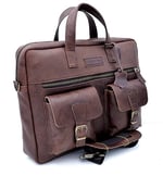 Randy Eskitme Taba Unisex Hakiki Deri Evrak&Laptop Çantası