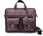 Randy Eskitme Taba Unisex Hakiki Deri Evrak&Laptop Çantası