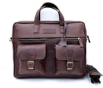 Randy Eskitme Taba Unisex Hakiki Deri Evrak&Laptop Çantası
