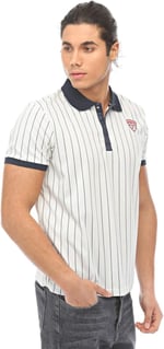 Raru S.P.Q.O.R Erkek Polo T-Shirt LIBERTAS BEYAZ