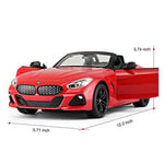 RASTAR BMW RC Car, 1/14 Ölçekli BMW Z4 Roadster Yeni Sürüm Uzaktan Kumandalı Araba, Cabrio Oyuncak Araba - Kırmızı / 2,4 Ghz