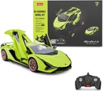 RASTAR RC Araba Kitleri inşa etmek için, 1/18 Lamborghini Sian Supercar Montaj Bina Kiti Uzaktan Kumanda ile, 72 adet, Çocuklar ve Yetişkinler için KÖK Kitleri, yaş 8 +, yeşil