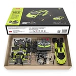 RASTAR RC Araba Kitleri inşa etmek için, 1/18 Lamborghini Sian Supercar Montaj Bina Kiti Uzaktan Kumanda ile, 72 adet, Çocuklar ve Yetişkinler için KÖK Kitleri, yaş 8 +, yeşil