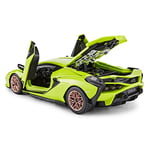RASTAR RC Araba Kitleri inşa etmek için, 1/18 Lamborghini Sian Supercar Montaj Bina Kiti Uzaktan Kumanda ile, 72 adet, Çocuklar ve Yetişkinler için KÖK Kitleri, yaş 8 +, yeşil