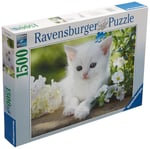 Ravensburger 1500 Parça Beyaz Kedi Puzzle