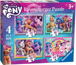 Ravensburger, 4 Puzzle Tek Kutuda My Little Pony, Çocuk Puzzle