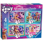 Ravensburger, 4 Puzzle Tek Kutuda My Little Pony, Çocuk Puzzle