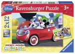 Ravensburger Wd Mickey Mousse 2x12P Yapboz 75652
