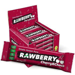 Rawberry Cherry Choco Şeker İlavesiz Vegan Glütensiz Kuruyemiş Bar (kutuda 15 Adet)