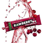 Rawberry Cherry Choco Şeker İlavesiz Vegan Glütensiz Kuruyemiş Bar (kutuda 15 Adet)