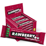 Rawberry Cherry Choco Şeker İlavesiz Vegan Glütensiz Kuruyemiş Bar (kutuda 15 Adet)