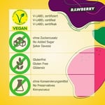 RAWBERRY%25 Protein Bar, Sağlıklı Atıştırmalık, Yer Fıstıklı ve Ham Kakaolu, İlave Şekersiz, Vegan, Glutensiz, Kuruyemiş ve Kuru Meyveli Bar (Kutuda 15 Adet))