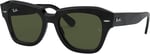 Ray-Ban 0RB2186 901/31 49 Kadın Güneş Gözlüğü, Siyah, 49