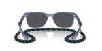Ray-Ban Junior RJ9052S Yeni Wayfarer Güneş Gözlüğü, Opal Mavi/Mavi Aynalı Mavi, 47 mm
