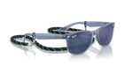 Ray-Ban Junior RJ9052S Yeni Wayfarer Güneş Gözlüğü, Opal Mavi/Mavi Aynalı Mavi, 47 mm