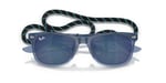 Ray-Ban Junior RJ9052S Yeni Wayfarer Güneş Gözlüğü, Opal Mavi/Mavi Aynalı Mavi, 47 mm