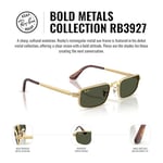 Ray-Ban RB 3927 001/31 54 A$AP ROCKY Unisex Dikdörtgen Gold Metal Güneş Gözlüğü