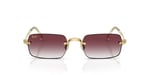 Ray-Ban RB 3928 0018H 54 A$AP ROCKY Unisex Dikdörtgen Gold Metal Güneş Gözlüğü