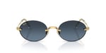 Ray-Ban RB 3929 001S2 54 A$AP ROCKY Unisex Oval Gold Aynalı Metal Güneş Gözlüğü