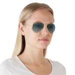 Ray-Ban Rb3025 Klasik Havacı, Altın/Mavi Gradyan Gri, 55 mm