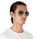 Ray-Ban Rb3025 Klasik Havacı, Altın/Mavi Gradyan Gri, 55 mm