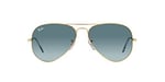 Ray-Ban Rb3025 Klasik Havacı, Altın/Mavi Gradyan Gri, 55 mm