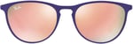 Ray-Ban Unisex Çocuk Güneş Gözlükleri 0RJ JUNIOR ERIKA METAL 252/2Y 50, Kahverengi,