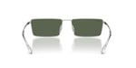 Ray-Ban Unisex Güneş Gözlüğü Gümüş Çerçeve, Mavi Lensler, 59MM