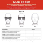 Ray-Ban Unisex Justin Rb4165 C55 Sonnenbrille, Einheitsgröße