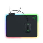 Razer Firefly V2 - Oyun fare altlığı (mikroyapılı yüzeyli oyun fare altlığı, kablo montajı ve RGB aydınlatma) Siyah