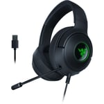 Razer Kraken V3 X Kablolu USB Oyun Kulaklığı: Hafif Yapı - Triforce 40mm Sürücüler - HyperClear Kardioid Mikrofon - 7.1 Surround Ses - Chroma RG - Seçenekler: Kraken V3 X, Kraken V3 HyperSense, Kraken
