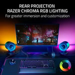 Razer Nommo V2 Pro - Kablosuz Subwoofer'lı Tam Aralıklı 2.1 PC Oyun Hoparlörleri (3 inç Tam Aralıklı Sürücüler, Alüminyum Faz Fişleri, Kablosuz Aşağıya D - Seçenekler: Nommo V2 Pro, Nommo V2, Standart