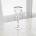 RCR Timeless Yüksek Kalite Cam 6'lı Platin Rimli Kadeh Seti 300 ml