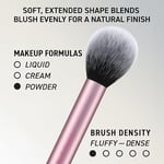 REAL TECHNIQUES Everyday Essentials makyaj fırçası, yüz için komple set (yüz süngeri, yüz, ruj, ayarlama ve delüks göz farı fırçası)